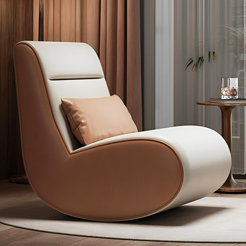 Stylish Elegant Rocking Chair with Wood Frame