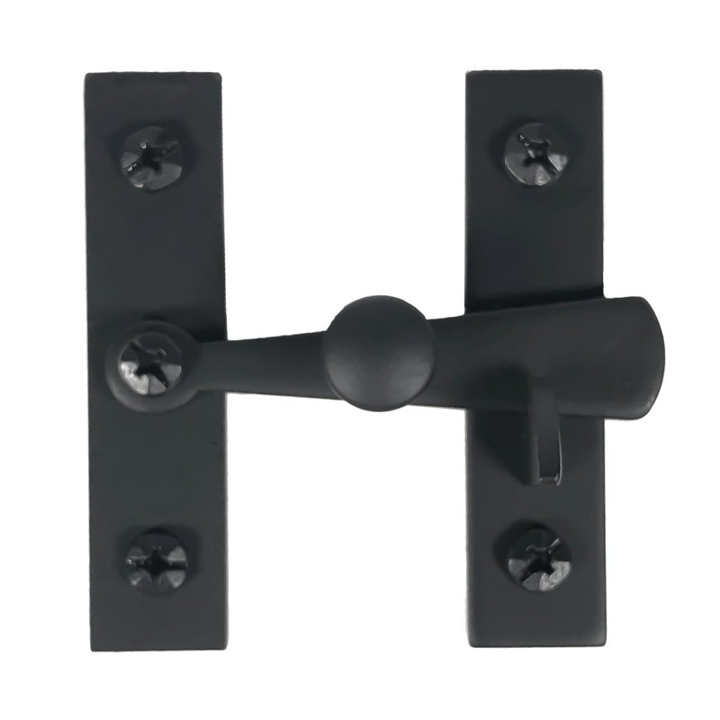 Matte Black Iron Manual Cabinet Latch
