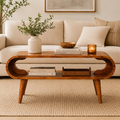 Amaya Nordic Style Caramel Coffee Table