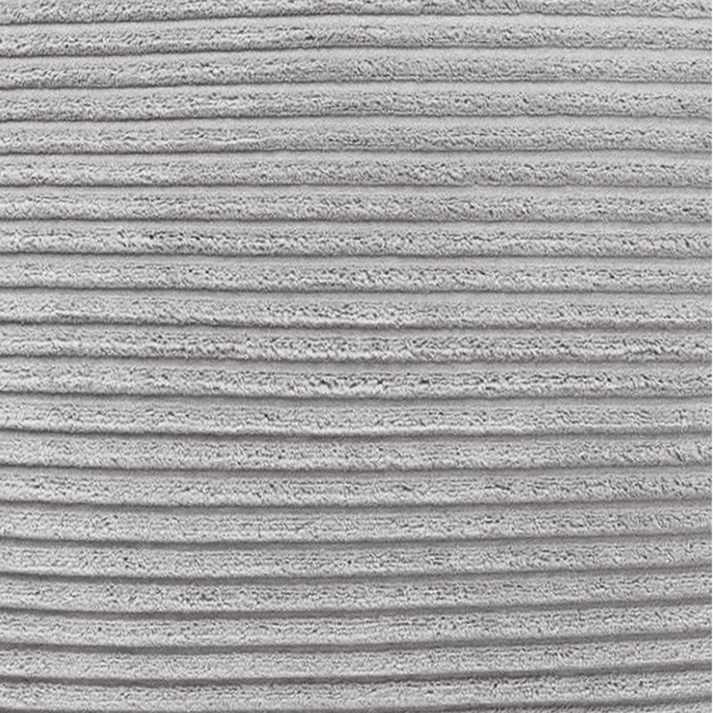 Striped Square Euro Cushion Cover, Silver
