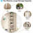 70.87" Tall 6-Tier  White Corner Bookshelf Storage Shelf For Living Room & Office-1706710606