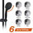 6 Inch Rain Shower Head With Handheld, Matte Black Bathroom Shower, 2.5 Gpm, Adjustable Slide Bar, Corrosion , Consistent Powerful System, Modern Style-121245140