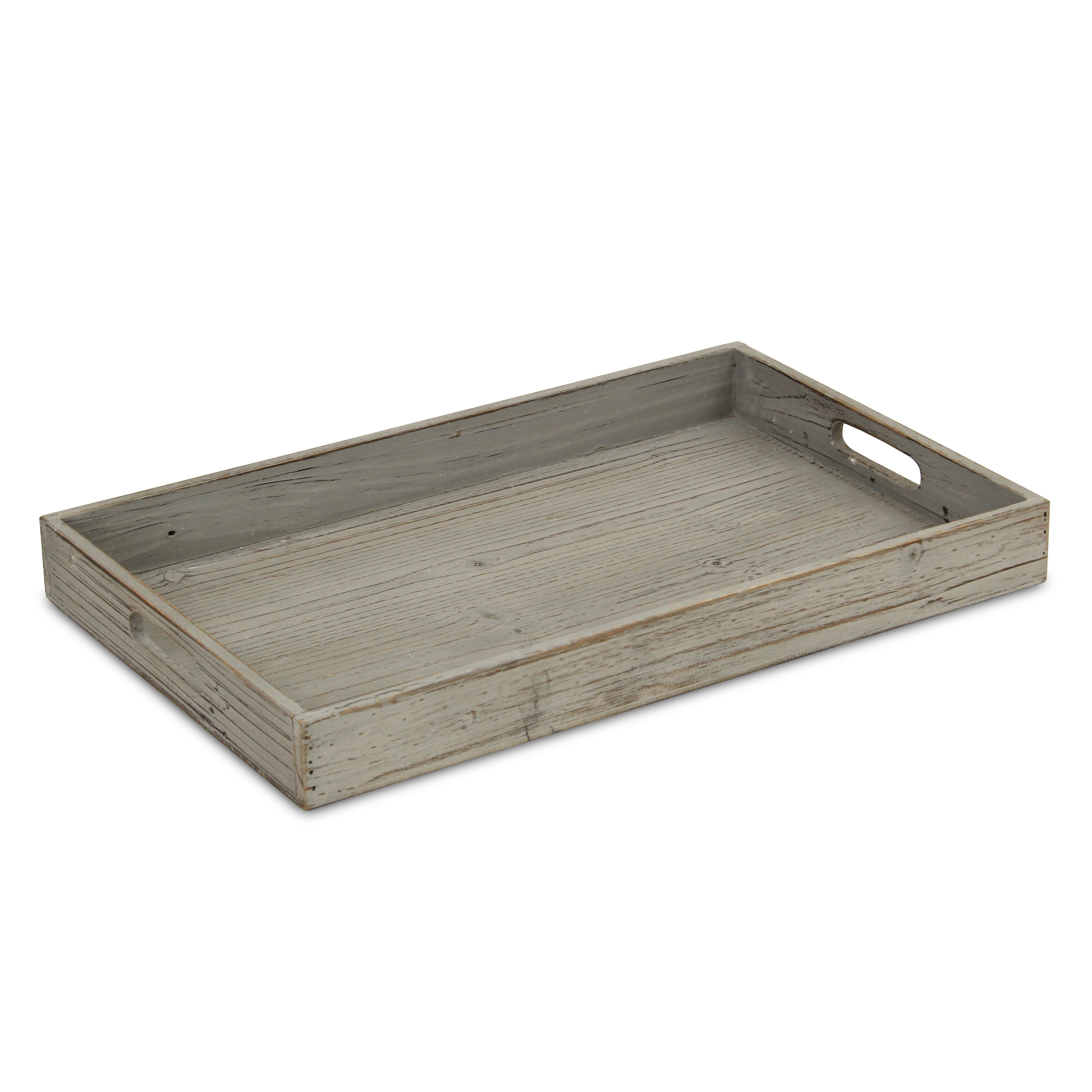 Gracie Oaks Louroukina Solid Wood Tray & Reviews | Wayfair