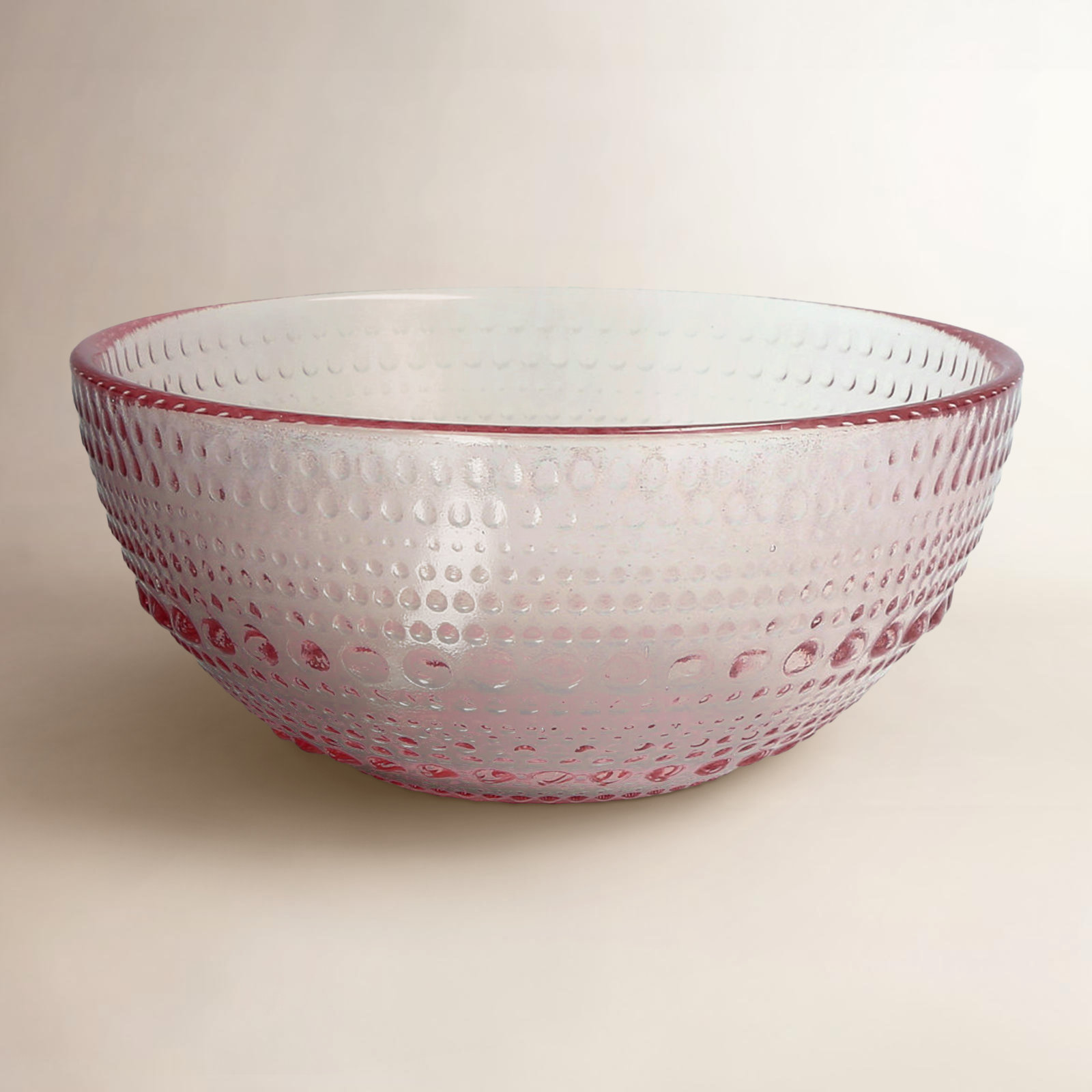 Fortessa Jupiter Vintage Glassware All Purpose Bowl, Pink