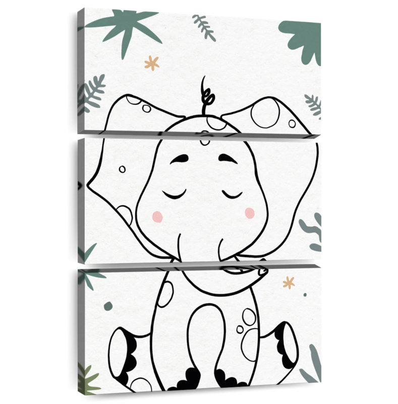 Bébé éléphant Ashelle, H 74 po x l 48 po