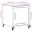 Preslei 36cm W Steel Bedside Table-1642976645-1634564700