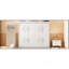 Lit escamotable double pleine grandeur, blanc