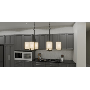 Fosco 6 - Light Dimmable Kitchen Island Square / Rectangle Chandelier