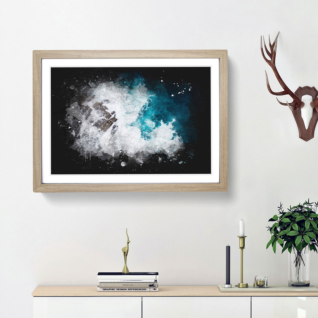 Crashing Waves at Bondi Beach - Framed Print