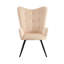 Ocilla Velvet Armchair with Footstool
