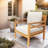 Oketa Acacia Wood Patio Chair With Cushions