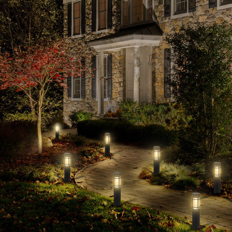 Black Solar Led Outdoor Path Lights