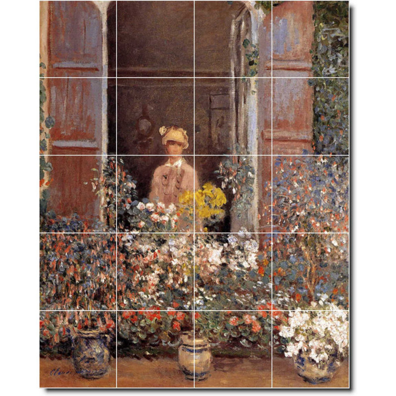 Carreau de céramique décorative 24 po x 30 po 6 po x 6 po, Jardin 06100