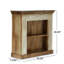 Bibliothèque standard en bois massif H 36 "x l 36"