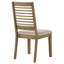 Ensemble de 2 chaises d'appoint de salle à manger en bois de style campagne