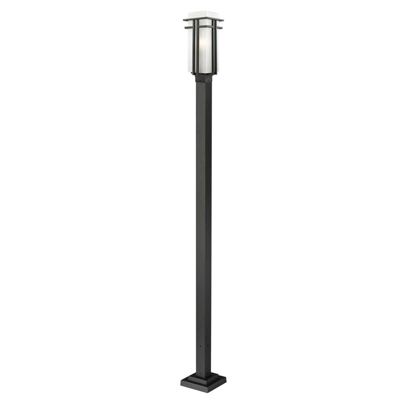 Lampadaire à 1 lumière Driden (double), H 114,25 po x l 9,5 po, Noir