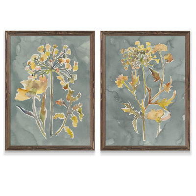 " Collected Florals I " 2 - Pieces