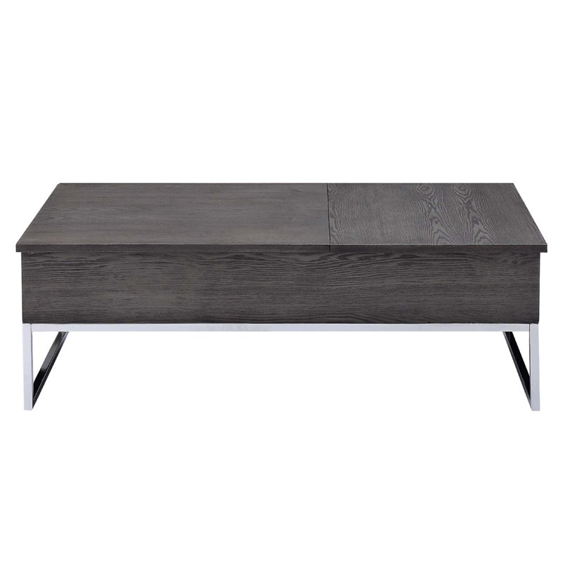 Table basse rectangulaire avec plateau relevable
