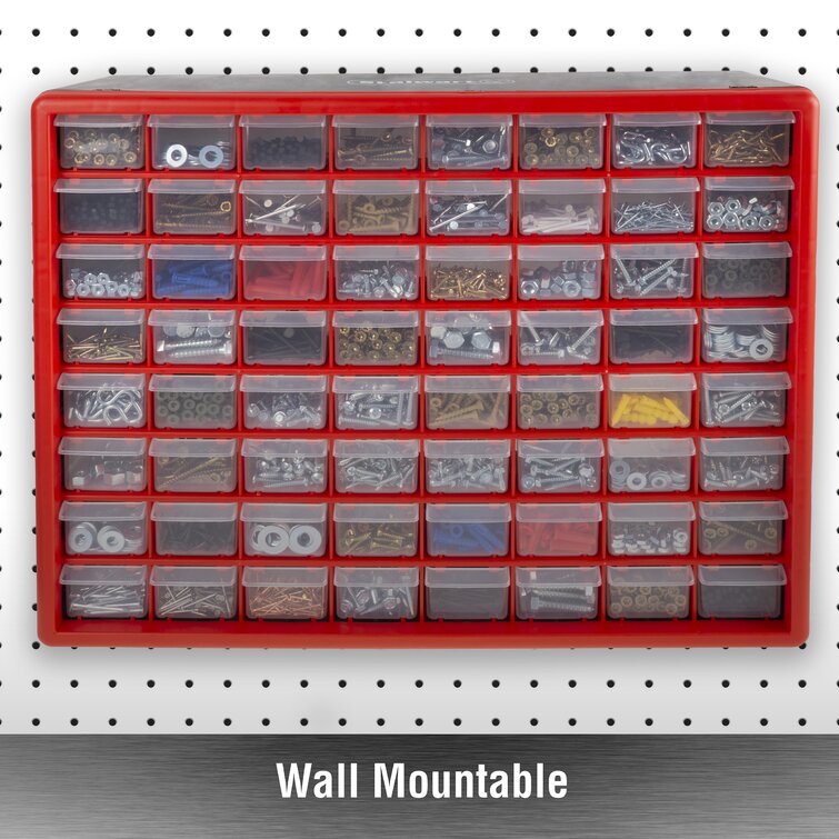 Storage Drawers-Compartment Organizer Desktop or Wall Mount Container by Stalwart - 64