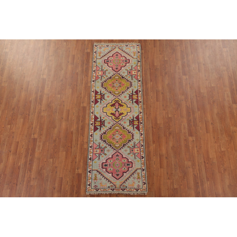 Tapis vert traditionnel vert 3 x 8