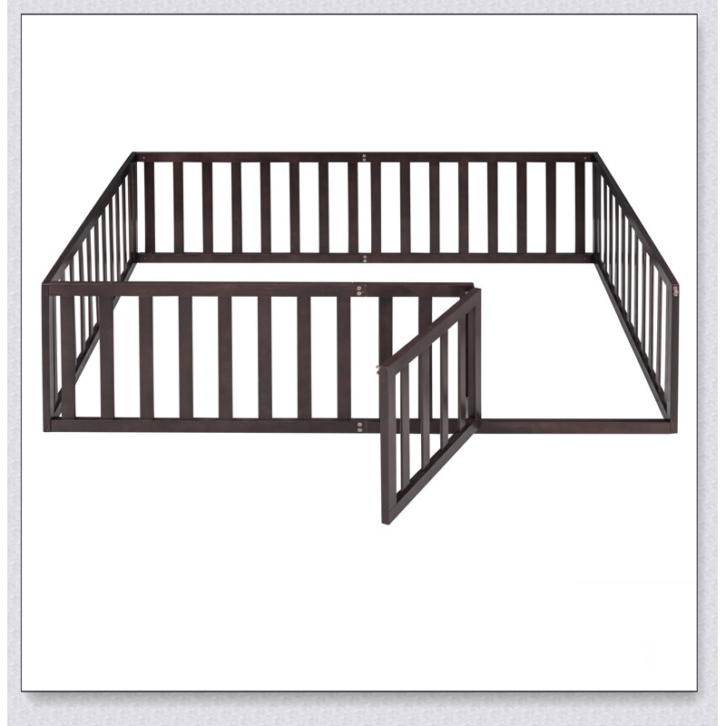 Wood Daybed Frame With Fence