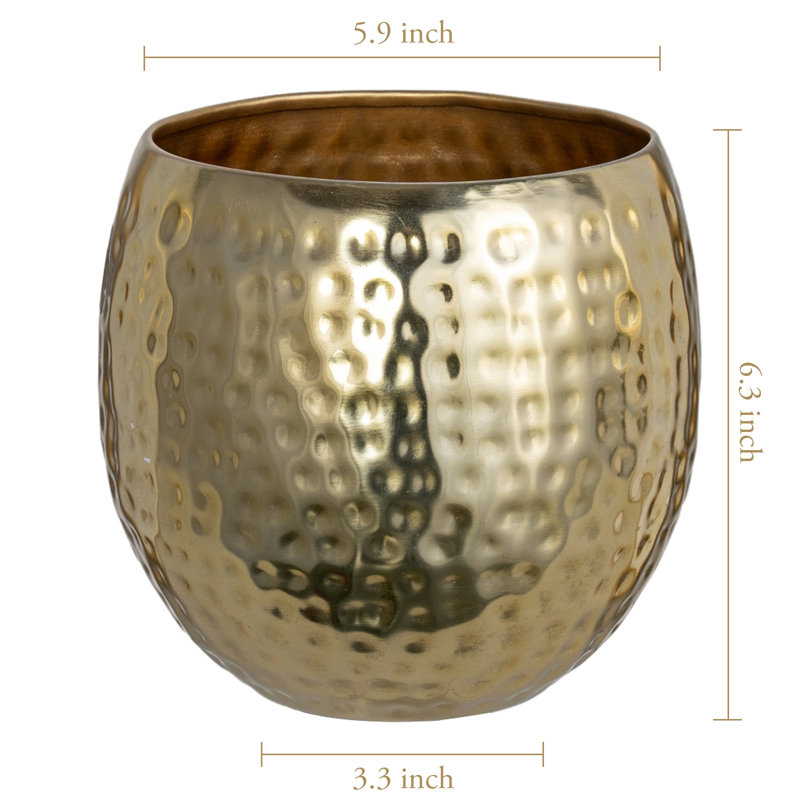 Handmade Metal Pot Planter