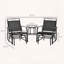 Fauteuils coulissants d'extérieur avec table basse Outsunny
