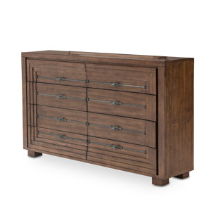 Carrollton Solid Wood 68'' W 8 - Drawer Dresser