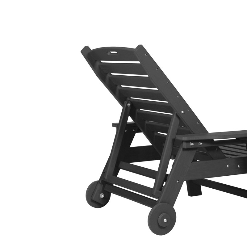 Lounge Chair Outdoor with HDPE Material, Gray