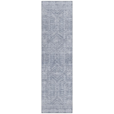 Machine Washable Indoor/Outdoor Xhevrie Sky Rug