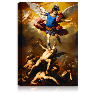 The Fall of the Angels by Luca Giordano The World Classic Art Reproductions.Giclee  Prints Canvas Wall Art for Home Decor.24X16 inches