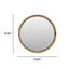 Miroir mural rond rond en bois naturel 27,56 po pour salle de bain, chambre à coucher, entrée