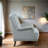 Auguust 34" Traditional Tufted Polyester Accent Chair with Velvet Fabric Upholstery, Nailhead Trim, Button-Tufted Back-2048512110