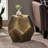 Gorgeous Textured Side Table - Pentagonal & Aluminum Graceful Hexagonal Surface Rust-