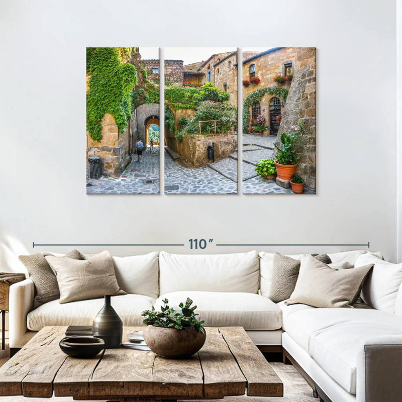 Sebbie Civita Di Bagnoregio Town, 48" H x 74" W
