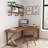 Modern L-shaped Solid Wood Desk-114317872
