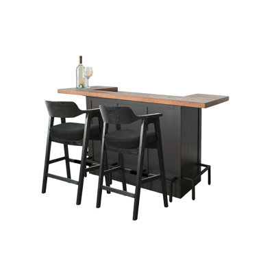 72" Uptown Front Bar Set with Footrails
