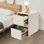 Side Table With 2-Drawers Storage Cabinet 15.75In(D)*11.81In(W)*18.9In(H)