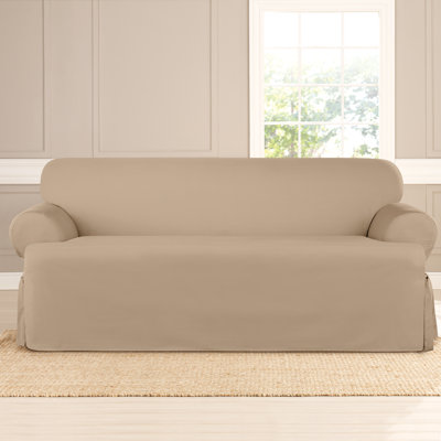 Cotton T-Cushion Sofa Slipcover