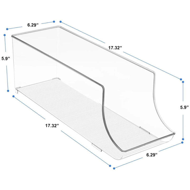 Sorbus 12-Can Clear Acrylic Organizer Bin 1 Pc