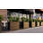 32" x 40" x 20" Charcoal Gray Mobile Wooden Planter Box with Lockable Wheels – Rustic Raised Garden Bed for Patio, Deck, or Balcony-295005924