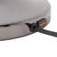 Lampe de table Lollipop - nickel noir, double abat-jour en lin, chaînette marche / arrêt-114323183