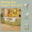 Ensemble de 2 tabourets de bar modernes - sièges rembourrés confortables, base antidérapante, assemblage facile-511093217