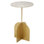 White Marble Chase Accent Table