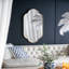 Miroir mural 22,4 x 1 x 48 po avec bords entaillés