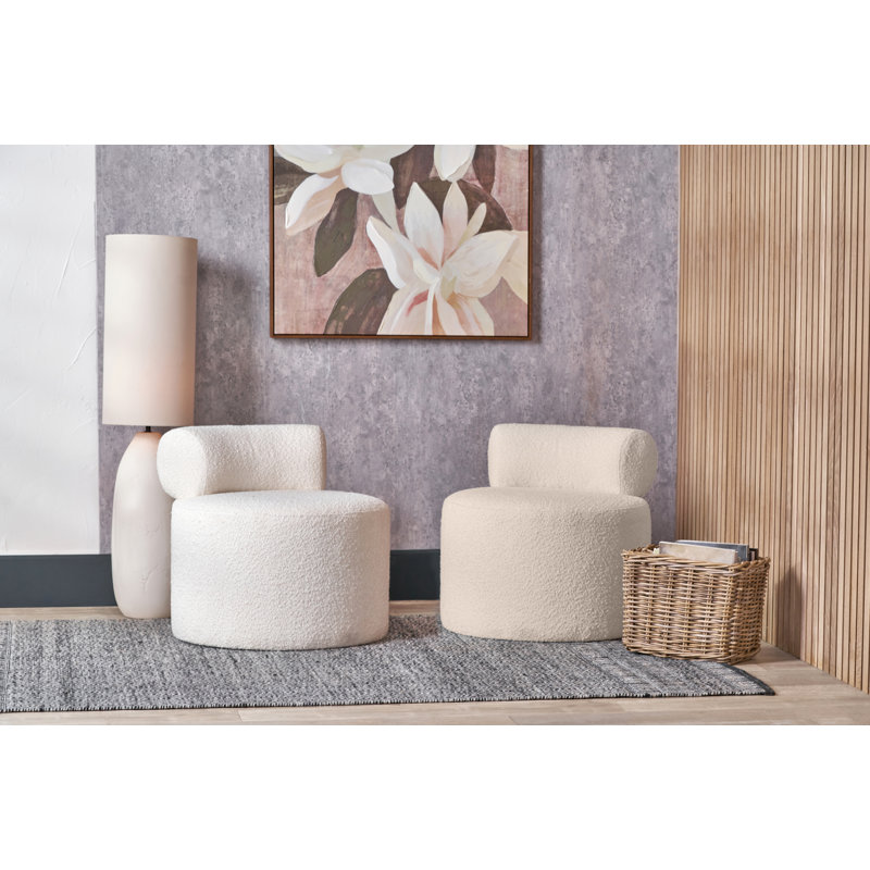 Upholstered Side Chair, White