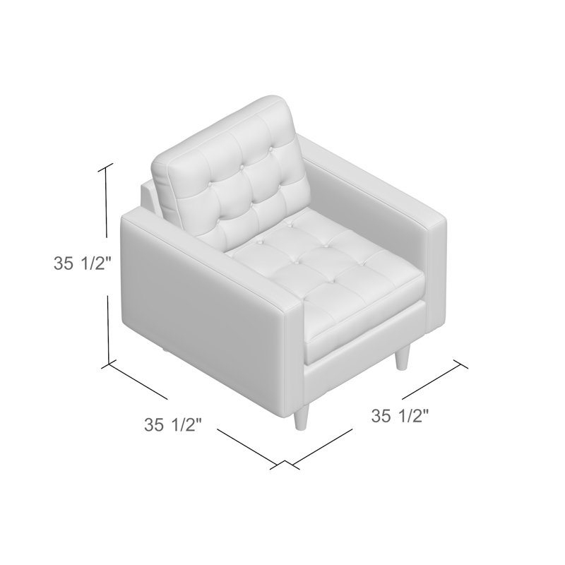 Fauteuil rembourré, Velours performance gris