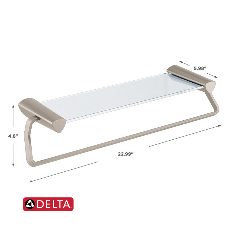 Zura Wall Mounted Towel Rack, Stainless