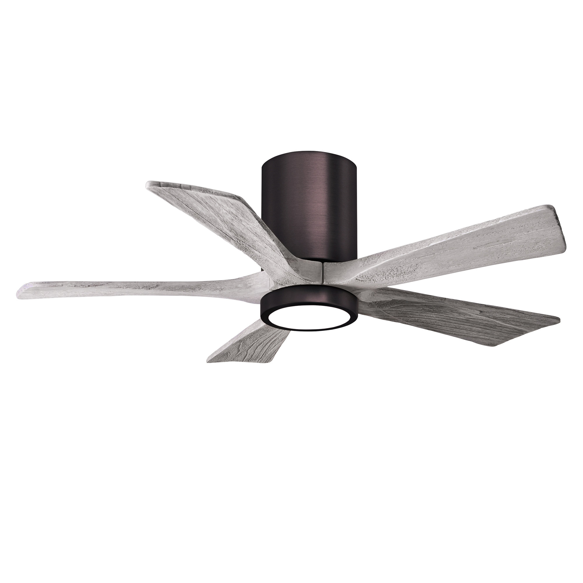 Irene 5 - Blade LED Ceiling Fan with Light Kit Included, Brushed Bronze, Barn Wood Tone, 42"