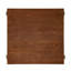 Table de bout carrée avec 2 tablettes, noyer
